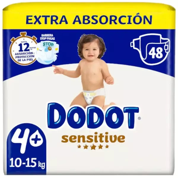 DODOT SENSITIVE TALLA 4 PACK-2 X 48 UD