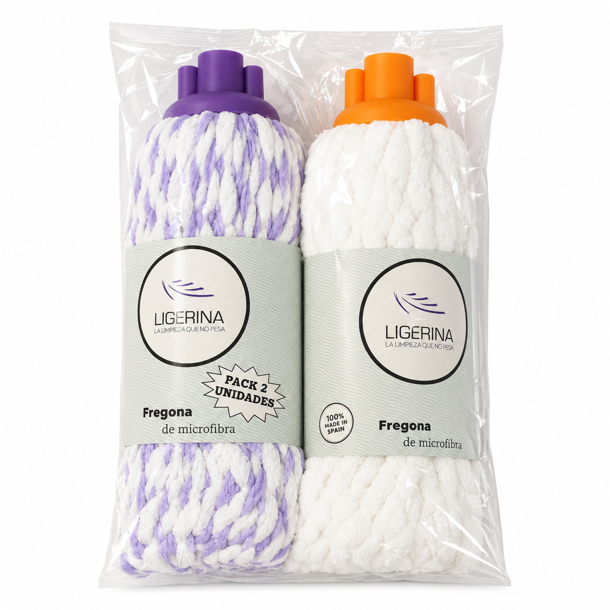 NEWMOP FREGONA MICROFIBRA PACK 2 UNIDADES