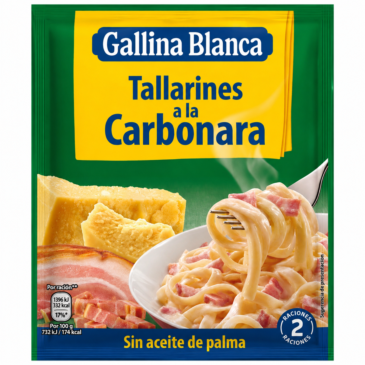 GALLINA BLANCA PLATO PREP. TALLARINES CARBONARA 144 GR.