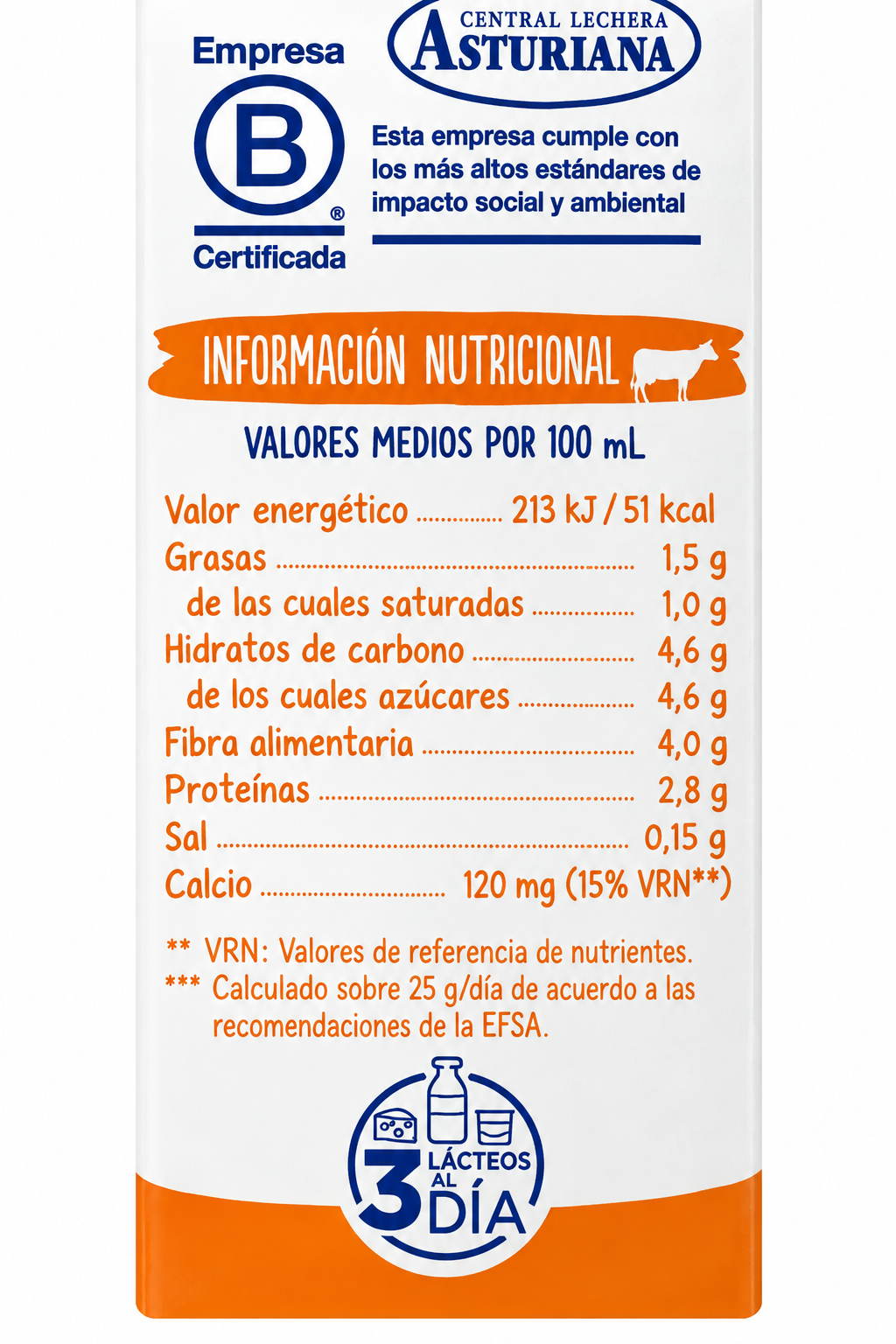 LECHE ASTURIANA FIBRA SEMI. 1L