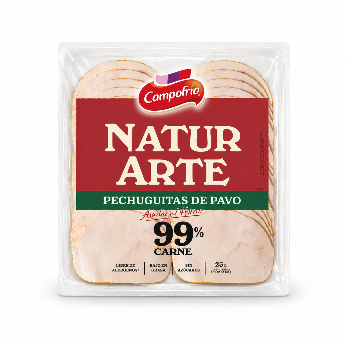 CAMPOFRIO NATURARTE PECHUGUITAS DE PAVO ASADAS 99% CARNE 90GR