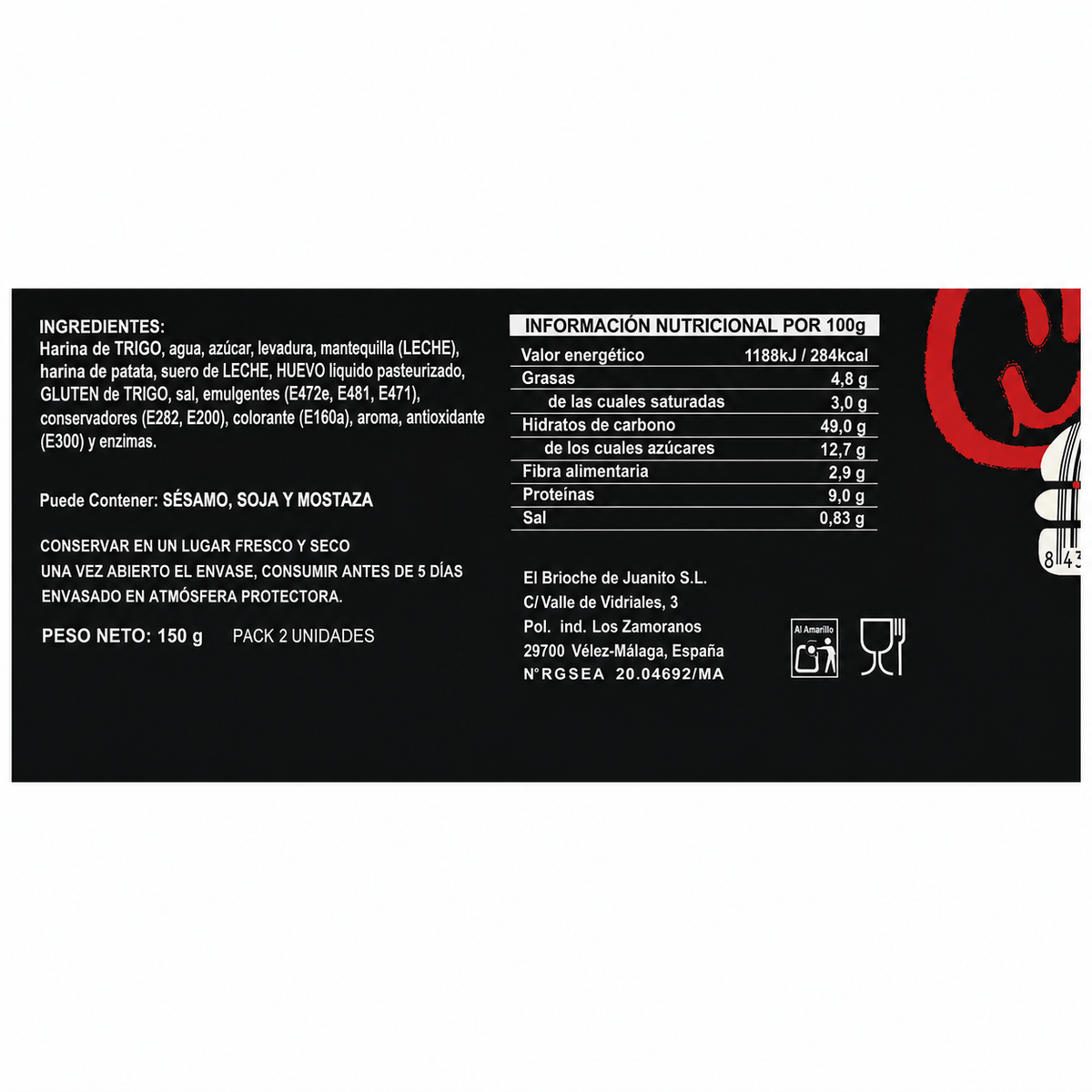 Juanito Baker Pan Hamburguesas Potato 150 g