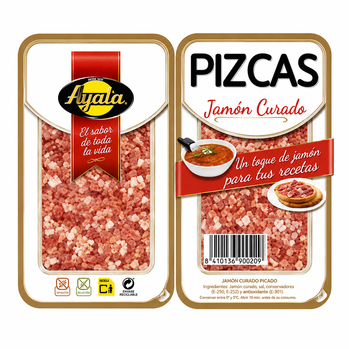 AYALA PIZCAS DE JAMON 80GR