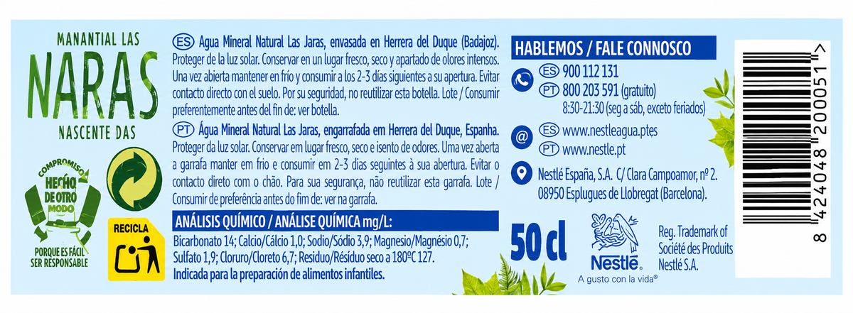 Aquarel Agua Botella 50 cl