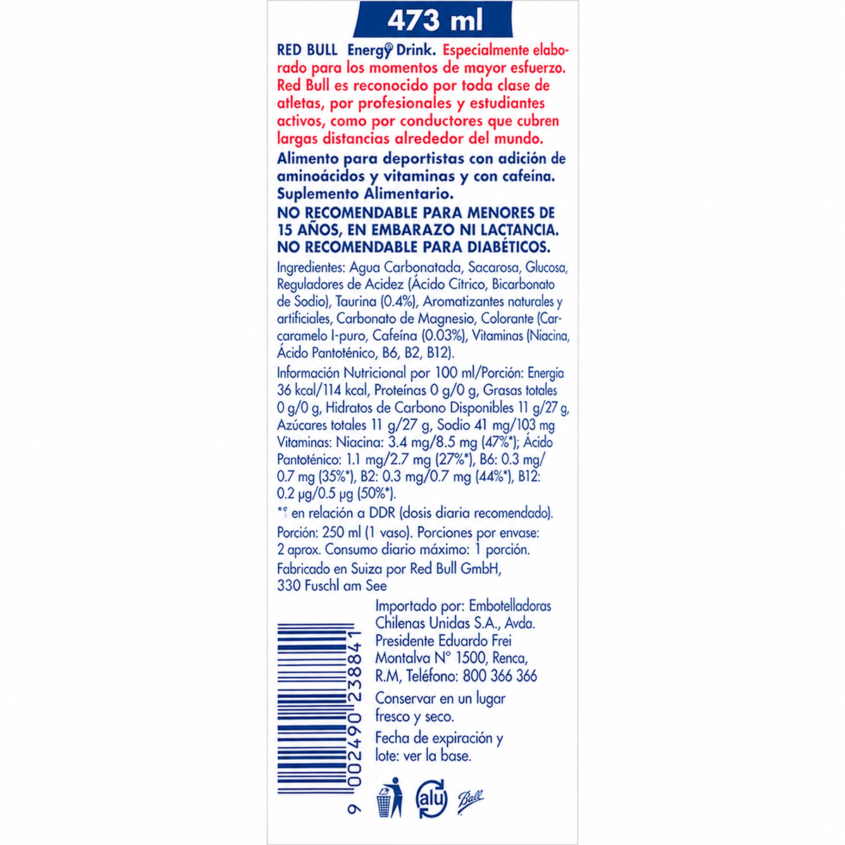 RED BULL ORIGINAL LATA 473ML