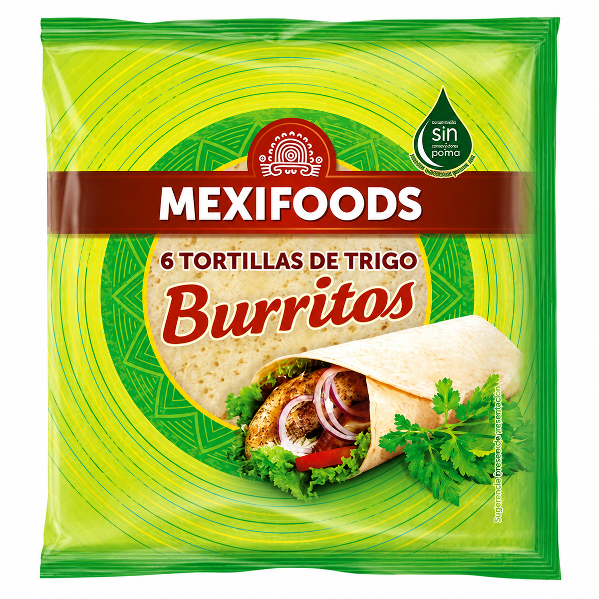 MEXIFOODS TORTILLA DE TRIGO 6 UNIDADES 240 GRS