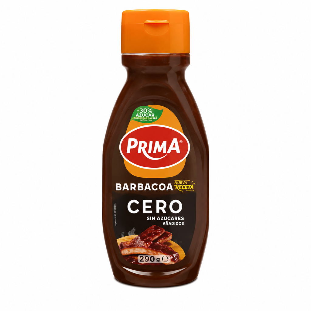 PRIMA SALSA BARBACOA CERO SABOR MIEL 420GR
