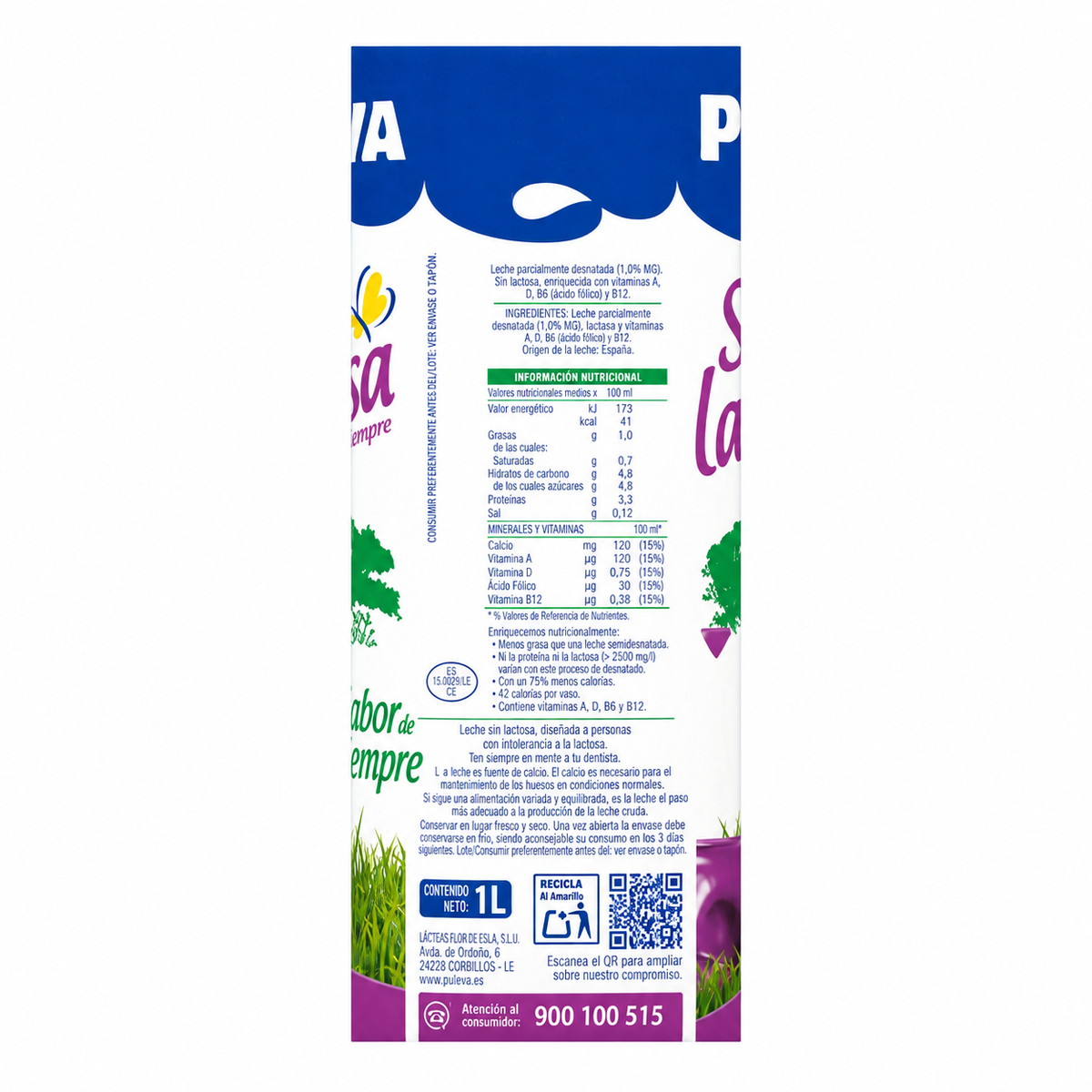 Puleva Leche Mananas Ligeras Semidesnatada 1 L