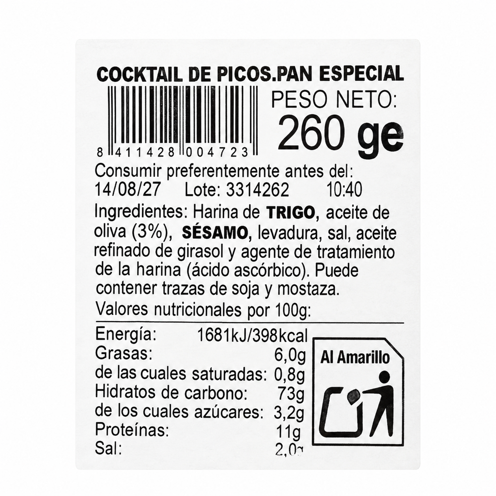 COCKTAIL DE PICOS MONTI 260GR