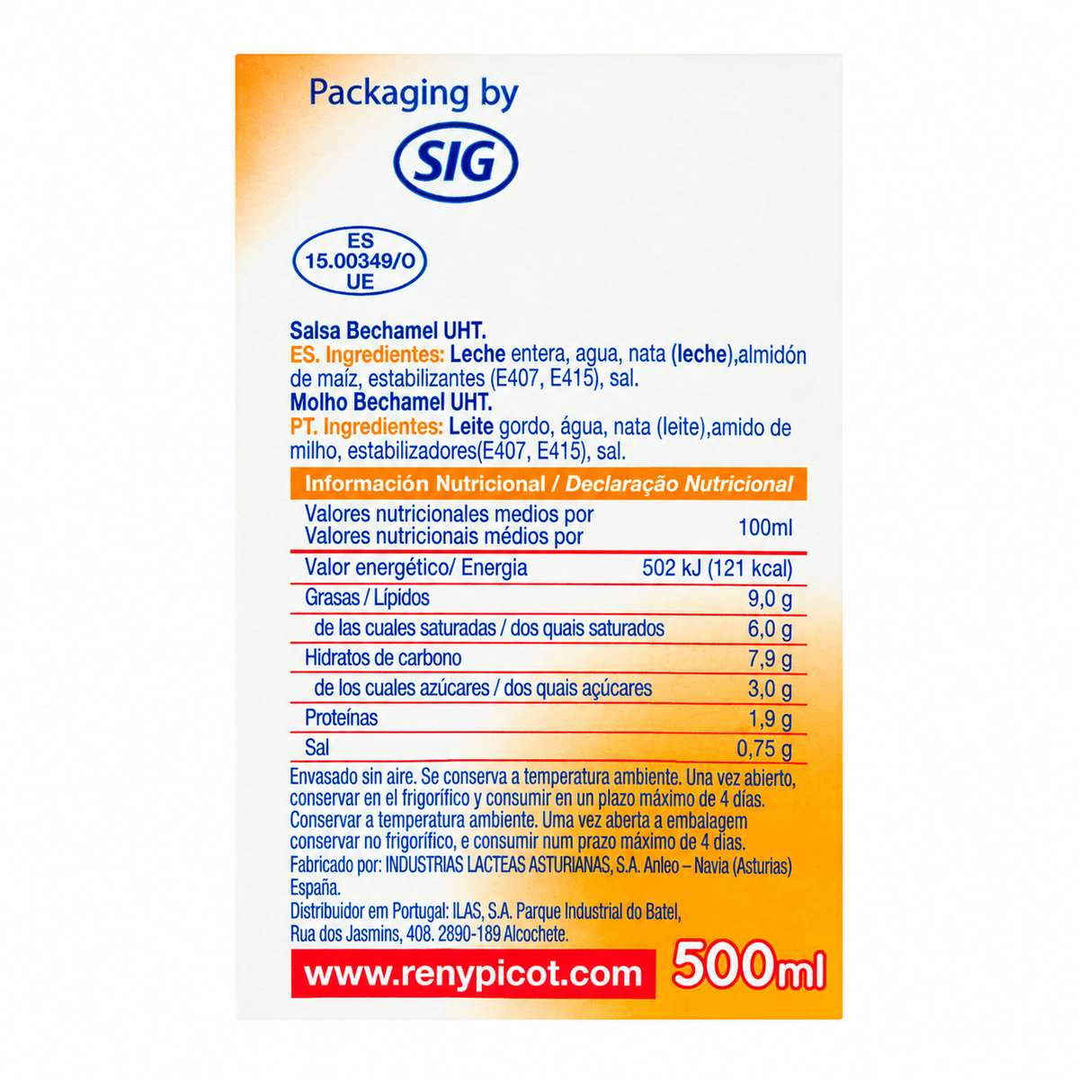 BECHAMEL 500CC. RENY PICOT