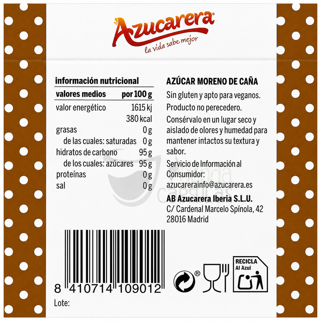 AZUCARERA AZ.MORENO 50 AZUCARITOS 300GR