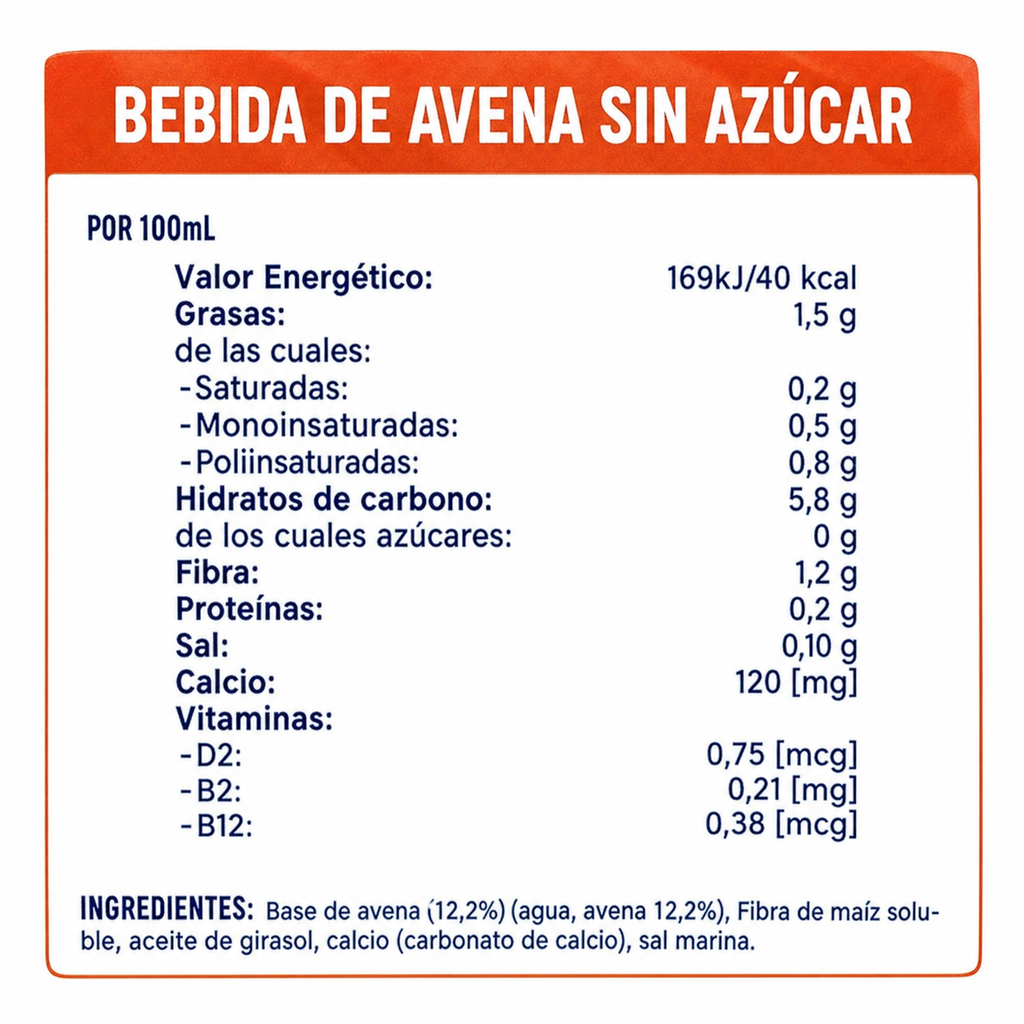 ALPRO BEBIDA AVENA RED.AZUCAR 1L