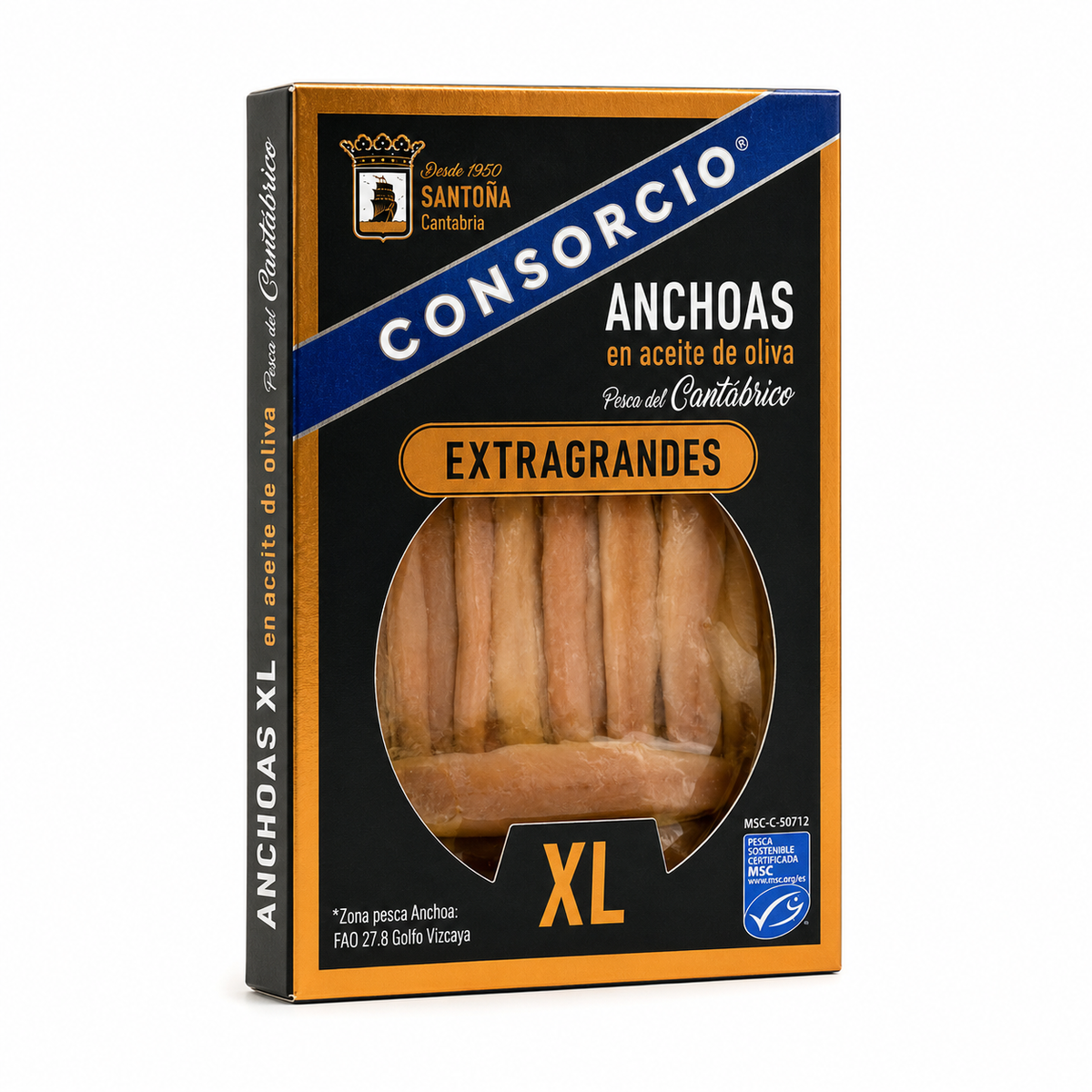 CONSORCIO FILETE ANCHOA CANTABRICO XL 50 GR