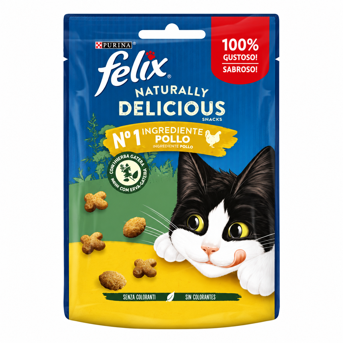 PURINA FELIX NATURALLY DELICIOUS POLLO SNACK 50GR
