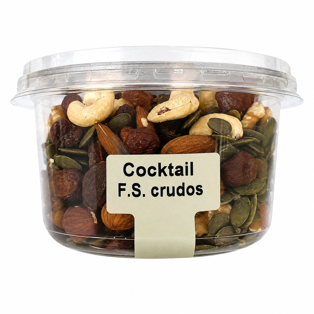 FRUMESA COCKTAIL FRUTOS SECOS CRUDOS TARRINA 250GR