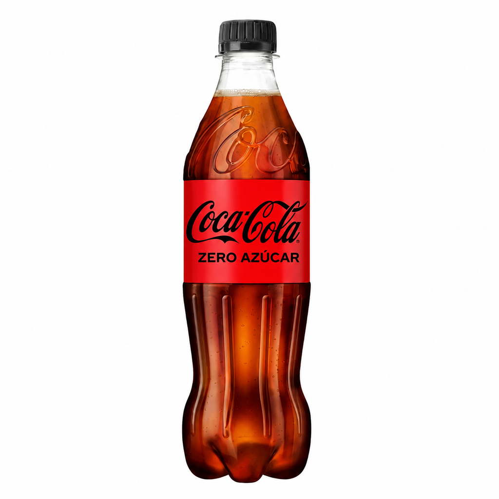 COCA COLA ZERO BOTELLA 500 ML.
