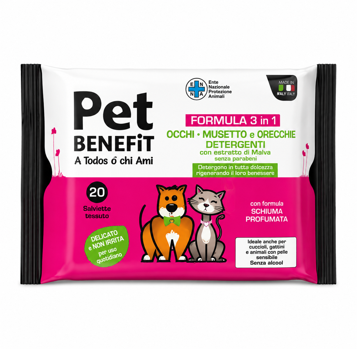 PET BENEFIT TOALLITAS OJOS-HOCICO-OREJAS 20 UN