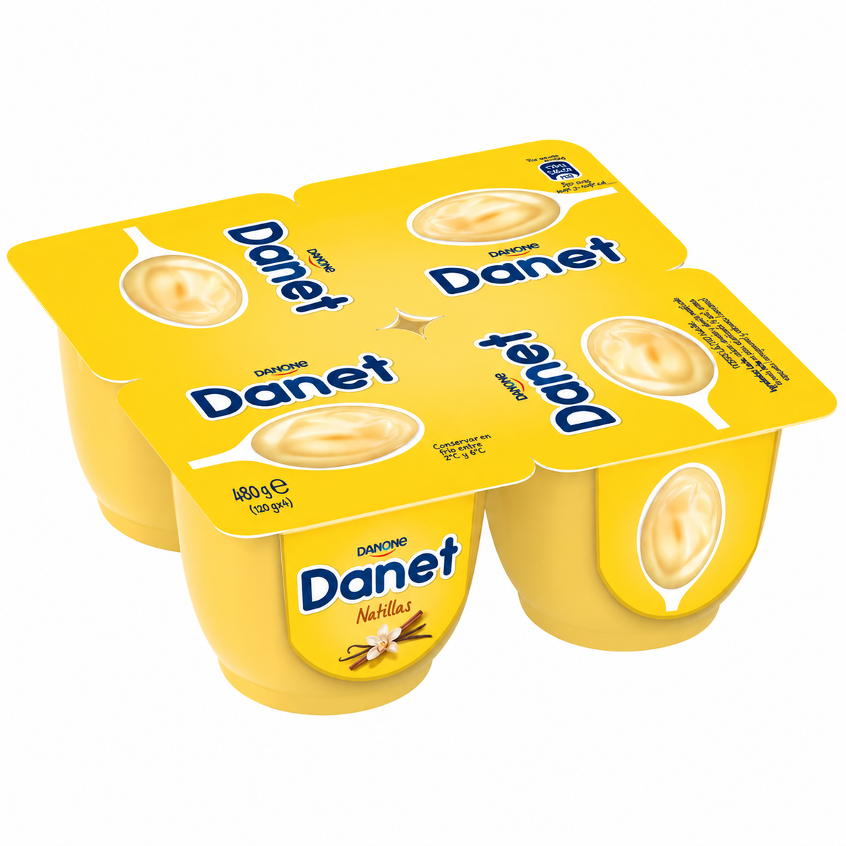 DANONE DANET NATILLAS VAINILLA PACK-4 UN