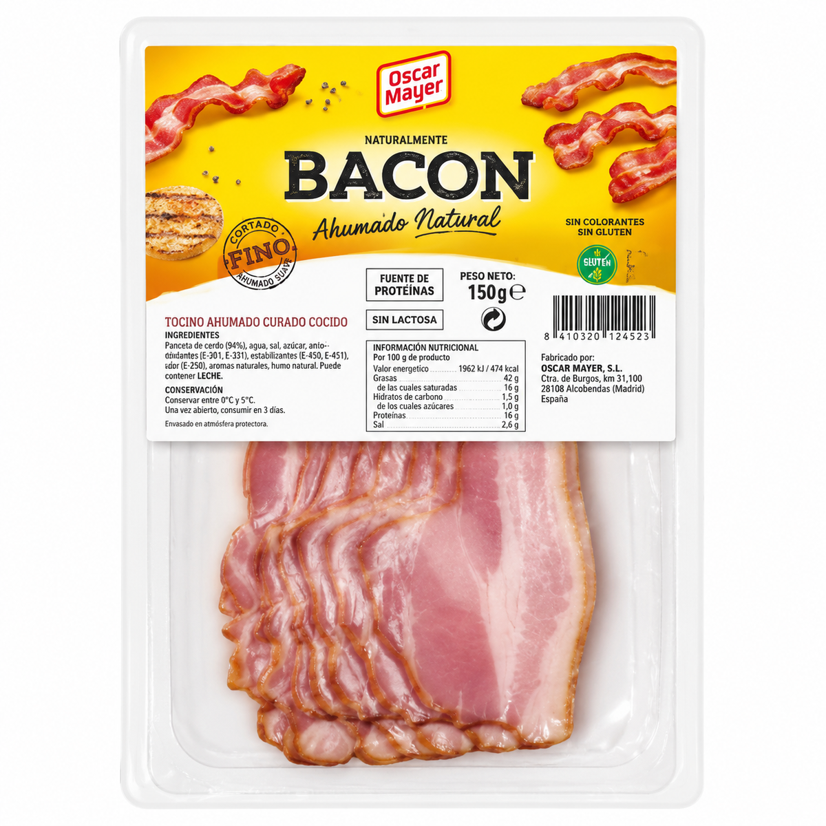 OSCAR MAYER BACON LONCHAS 150GR