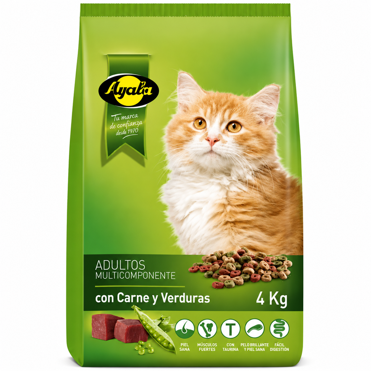 AYALA COMIDA GATO CARNE/VERDURAS 4 KG