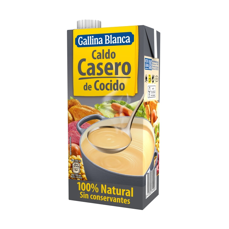 CALDO CASERO COCIDO GALLINA BLANCA 1L