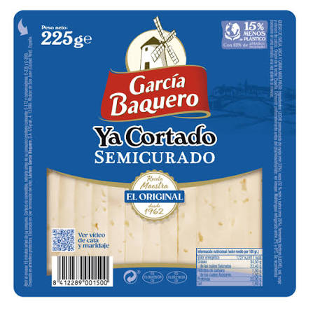 GARCIA BAQUERO YA CORTADO SEMICURADO CUÑA 250GR
