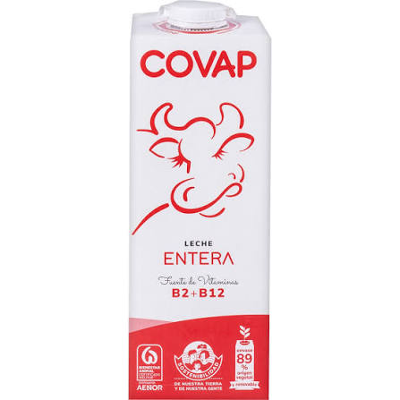 LECHE COVAP ENTERA BRIK 1 L.