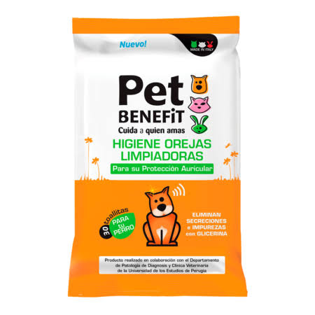 PET BENEFIT TOALLITAS HIGIENE OREJAS 30UN.