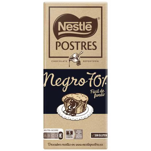 NESTLE POSTRES CHOCOLATE NEGRO 70% 170GR