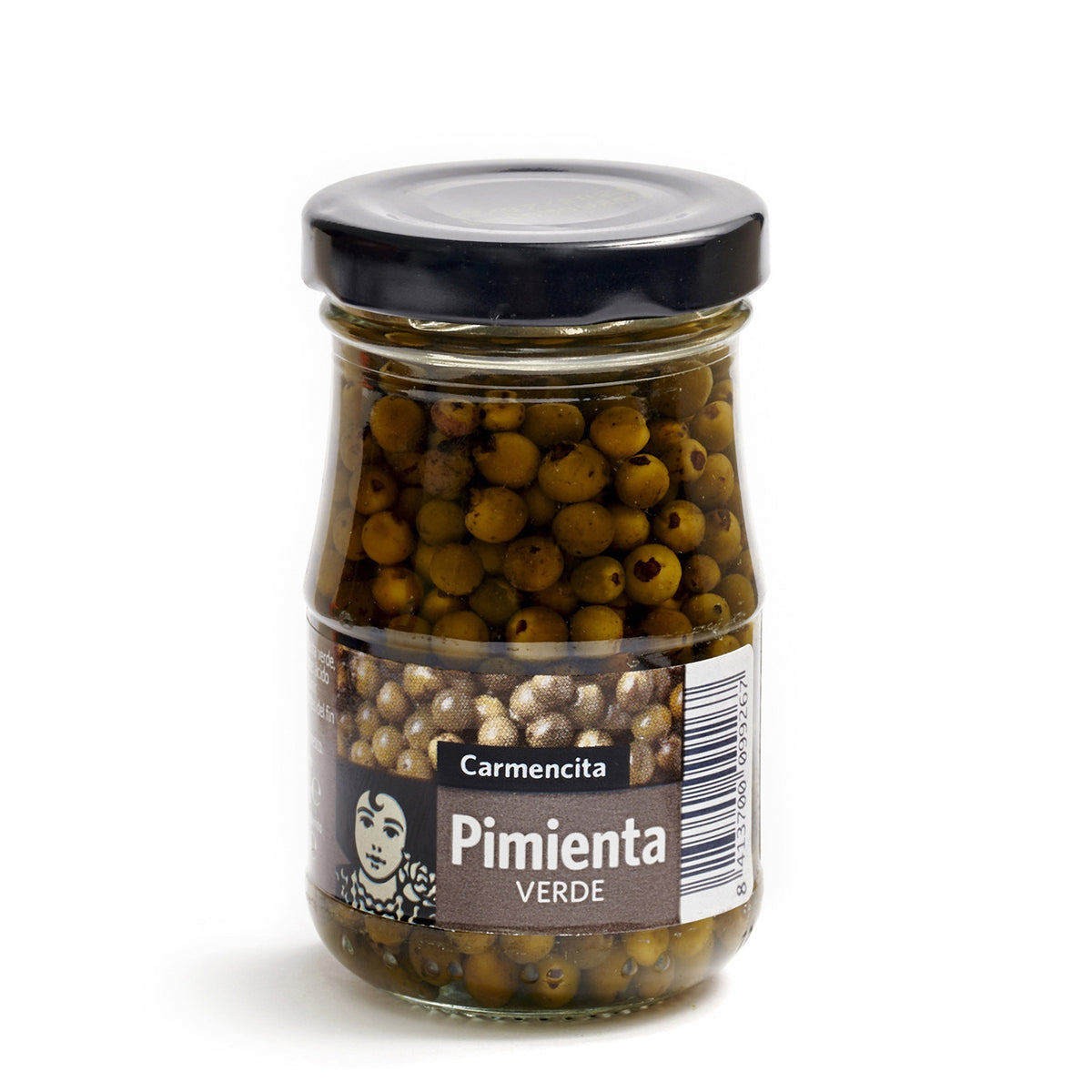 CARMENCITA PIMIENTA VERDE TARRO CRISTAL 100G.
