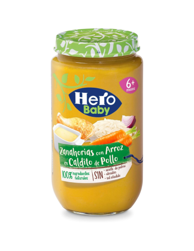Hero Potito Zanahoria Vapor Arroz Caldito 235 g