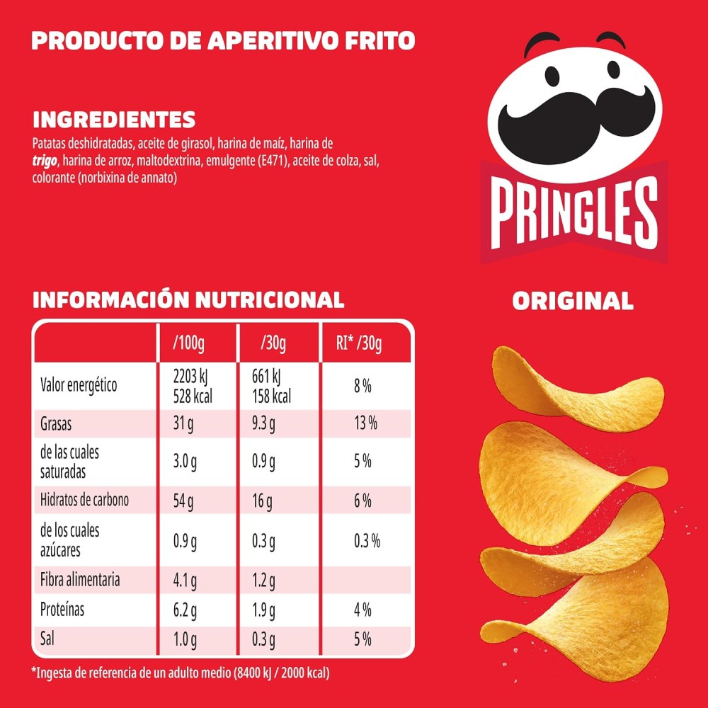 PRINGLES PATATASORIGINAL 165 GRS