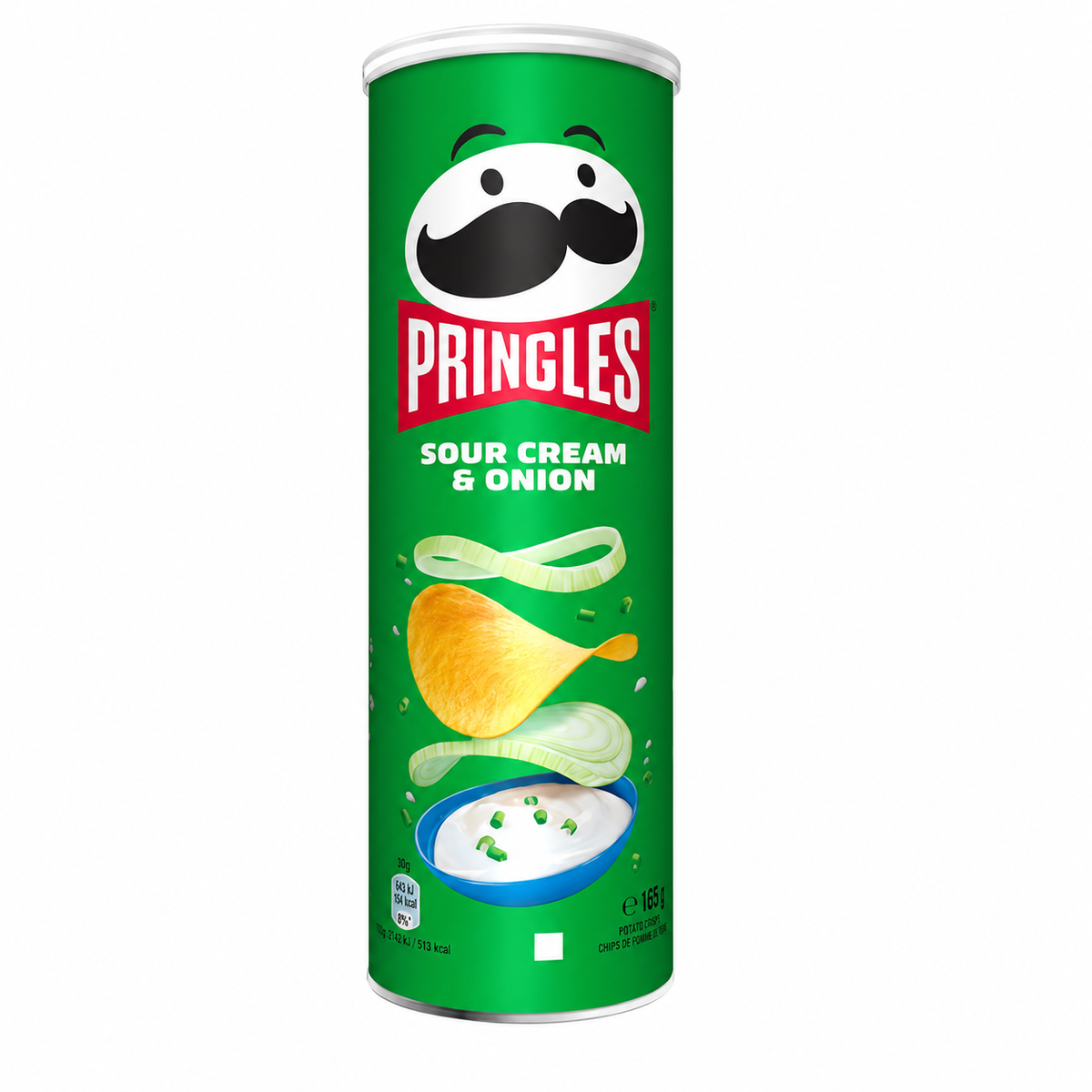 PATATAS PRINGLES SOUR CREAM & ONION 165GR