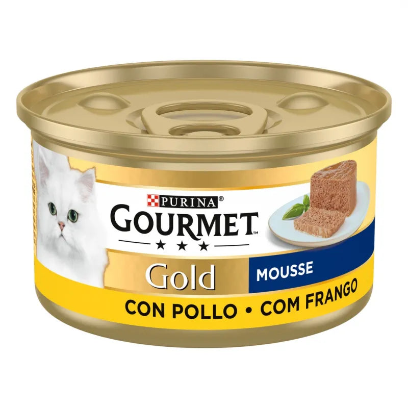 GOURMET GOLD MOUSSE CON POLLO LATA 85GR