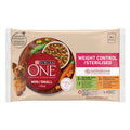 PURINA ONE MINI <10KG WEIGHT CONTROL PACK 4 X 85GR