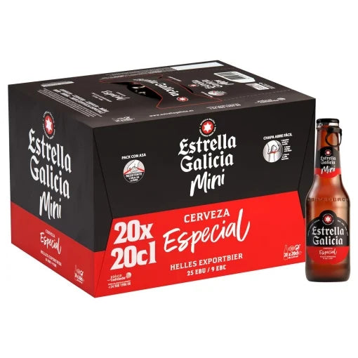 ESTRELLA GALICIA CERVEZA MINI PACK 20X20CL