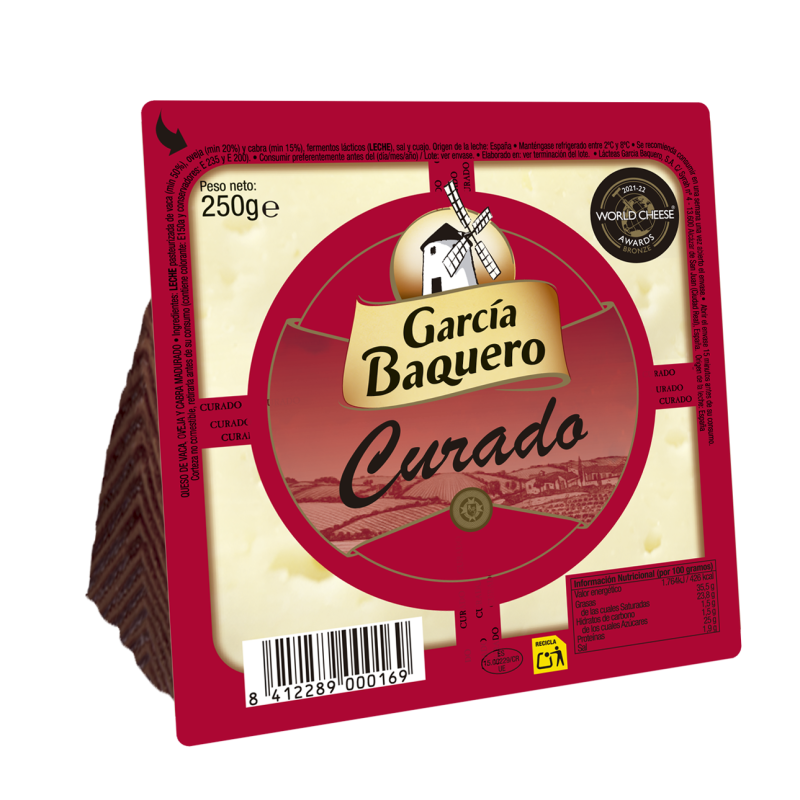 GARCIA BAQUERO QUESO CURADO CUÑA 250GR