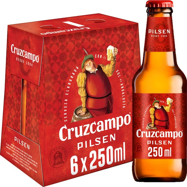 CRUZCAMPO CERVEZA BOTELLIN PACK 6X25CL