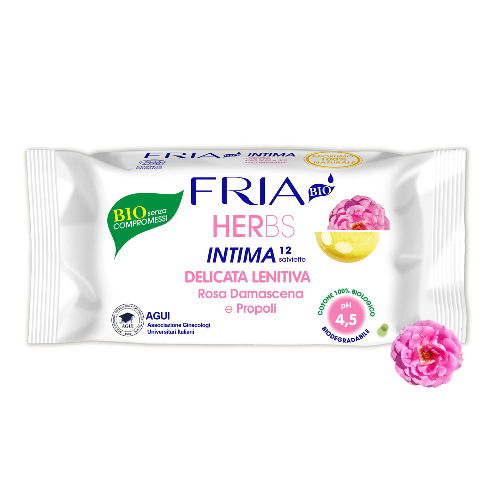 FRIA BIO HERBS TOALLITAS HIG.INTIMA DELICADA-CALM. POCKET