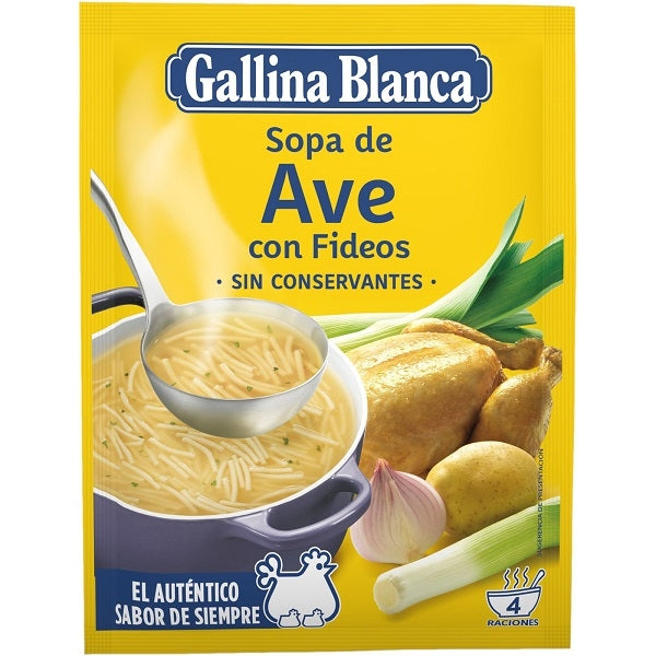 GALLINA BLANCA SOPA AVE CON FIDEOS 76GR
