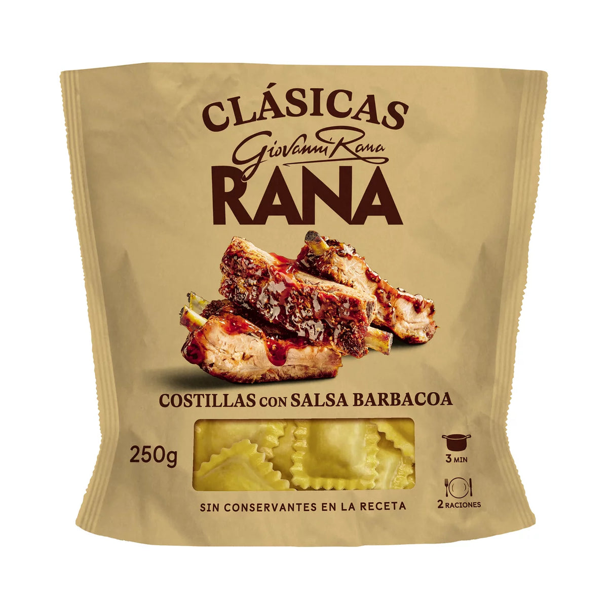 RANA RAVIOLI COSTILLA BBQ 250GR