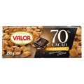 CHOCOLATE VALOR 70% ALMENDRA 250GR