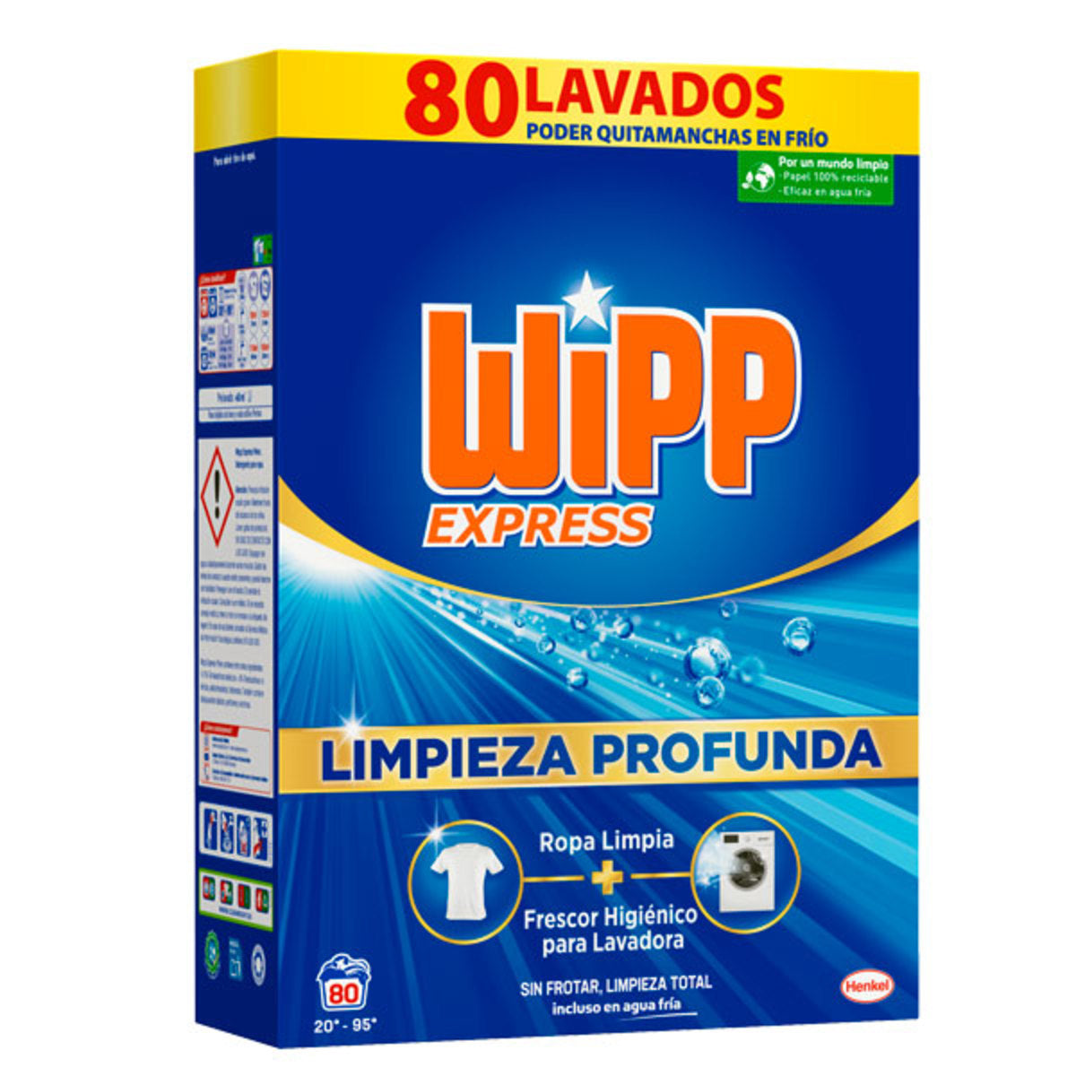WIPP EXPRESS 80 LAVADOS MALETA 4 KG