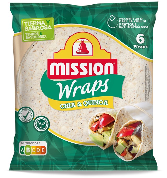 MISSION WRAPS CHIA&QUINOA 370GR