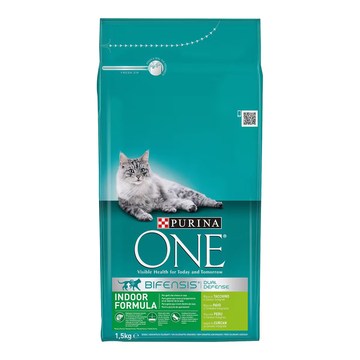 PURINA ONE BIFENSIS INDOOR FORMULA PIENSO PAVO 1,5KG