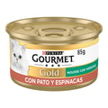 GOURMET GOLD MOUSSE PATO/ESPINACAS GATO 85GR