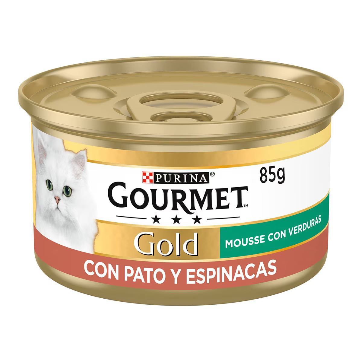 GOURMET GOLD MOUSSE PATO/ESPINACAS GATO 85GR