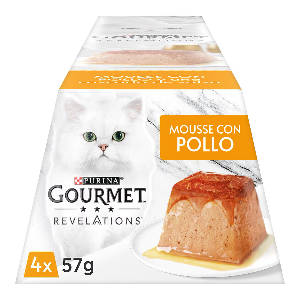 PURINA GOURMET REVELATIONS MOUSSE POLLO PACK 4 X 57GR