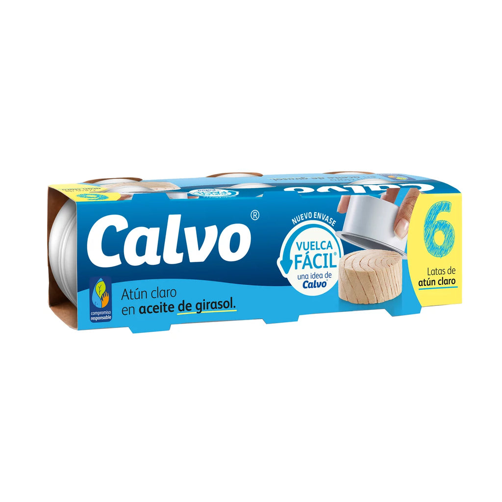 ATUN CALVO CLARO ACEITE GIRASOL PACK 6