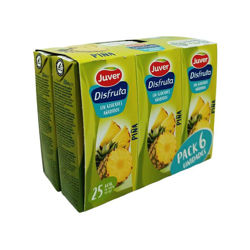 JUVER DISFRUTA ZUMO PIÑA PACK-6 X200ML